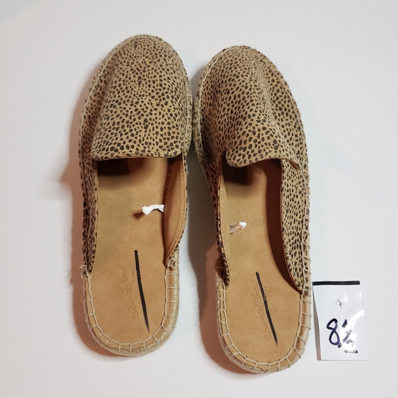 Leopard espadrille flat mules slip-on leopard - Picture 6 of 8